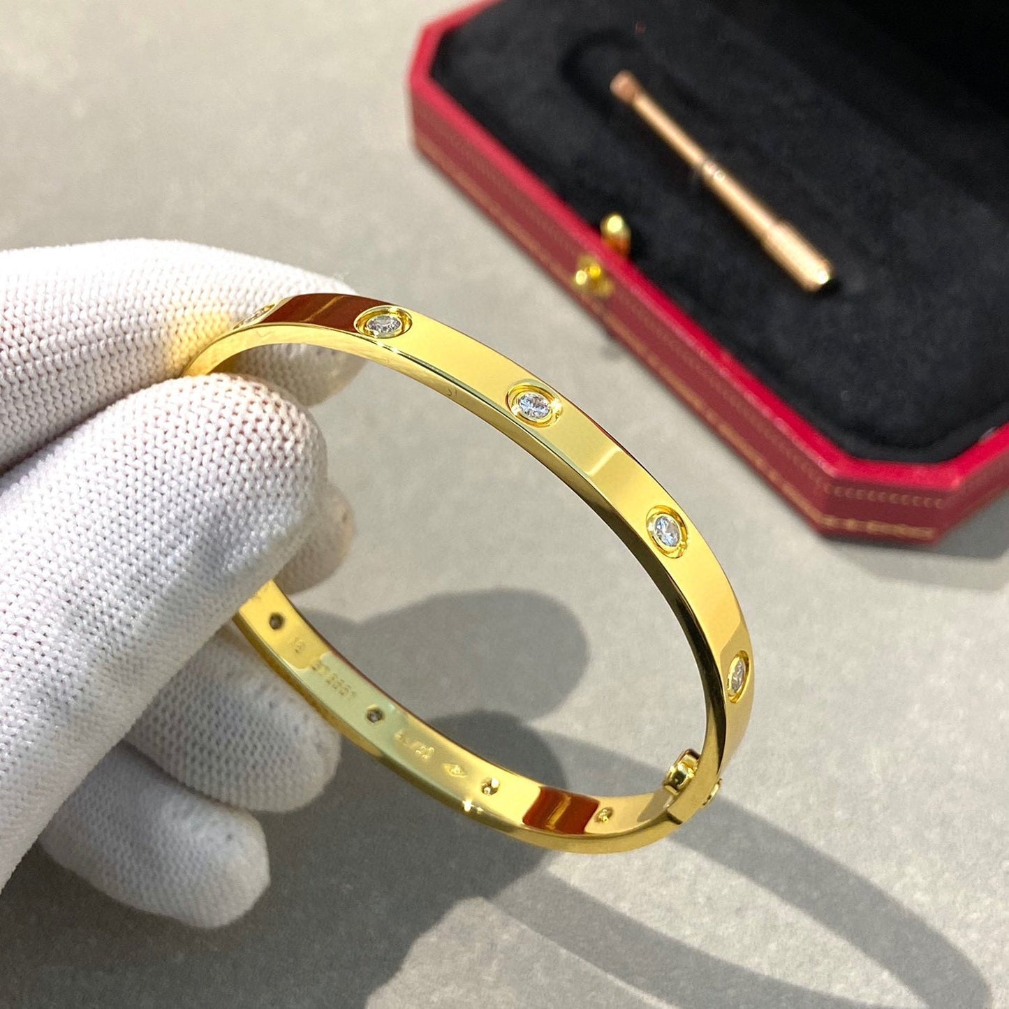 [Rose Tomorrow]LOVE BRACELET 6.1MM 10 DIAMONDS
