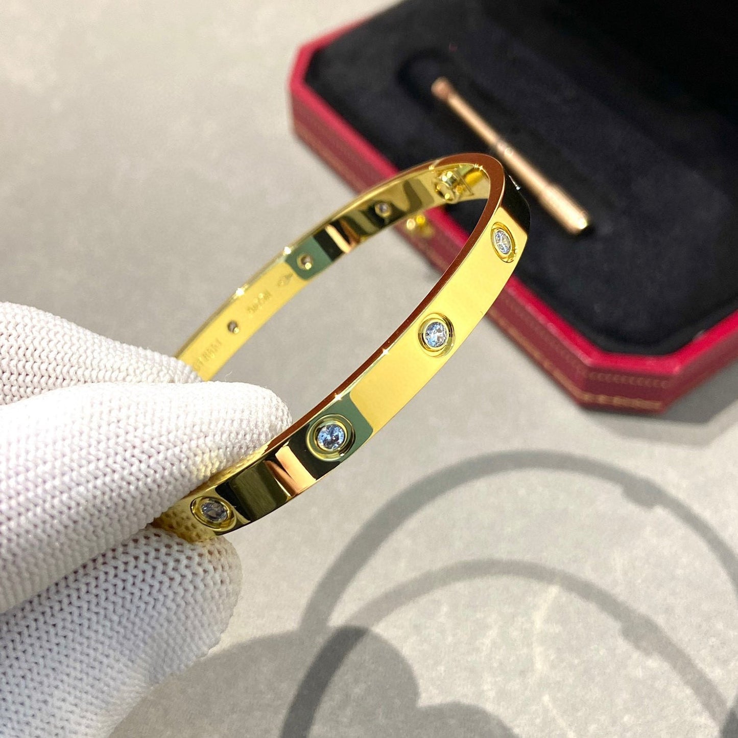 [Rose Tomorrow]LOVE BRACELET 6.1MM 10 DIAMONDS