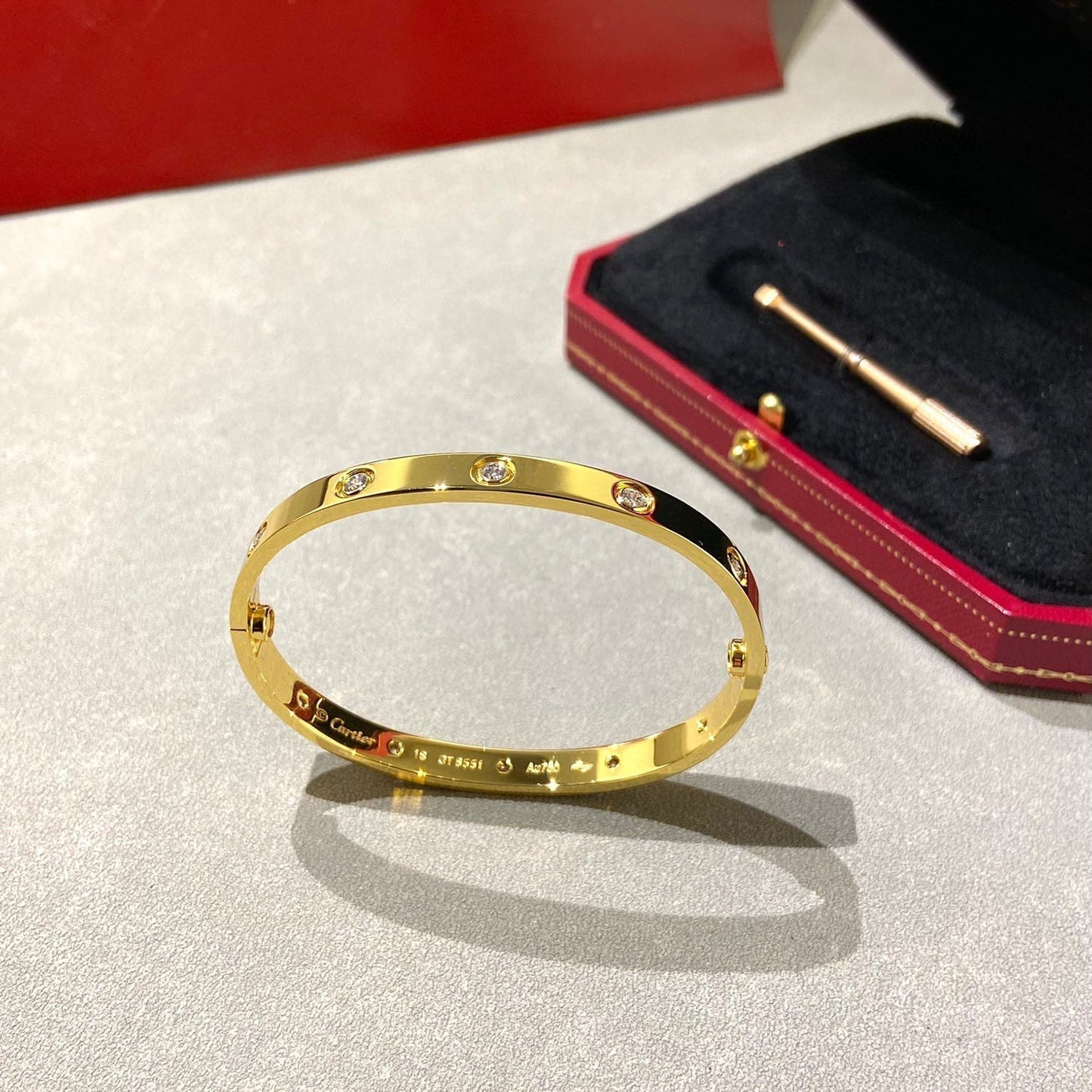 [Rose Tomorrow]LOVE BRACELET 6.1MM 10 DIAMONDS
