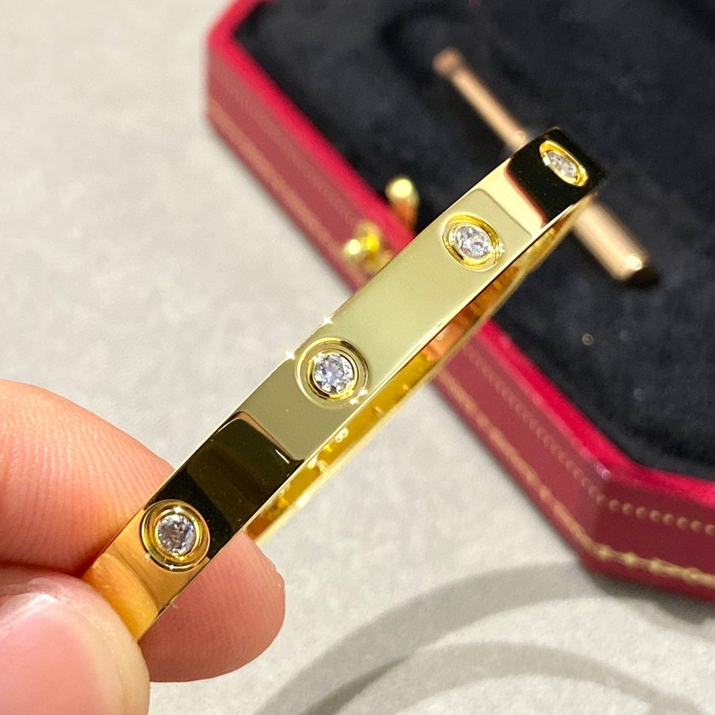 [Rose Tomorrow]LOVE BRACELET 6.1MM 10 DIAMONDS