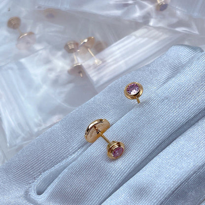 [Rose Tomorrow]DAMOUR PING DIAMOND EARRINGS