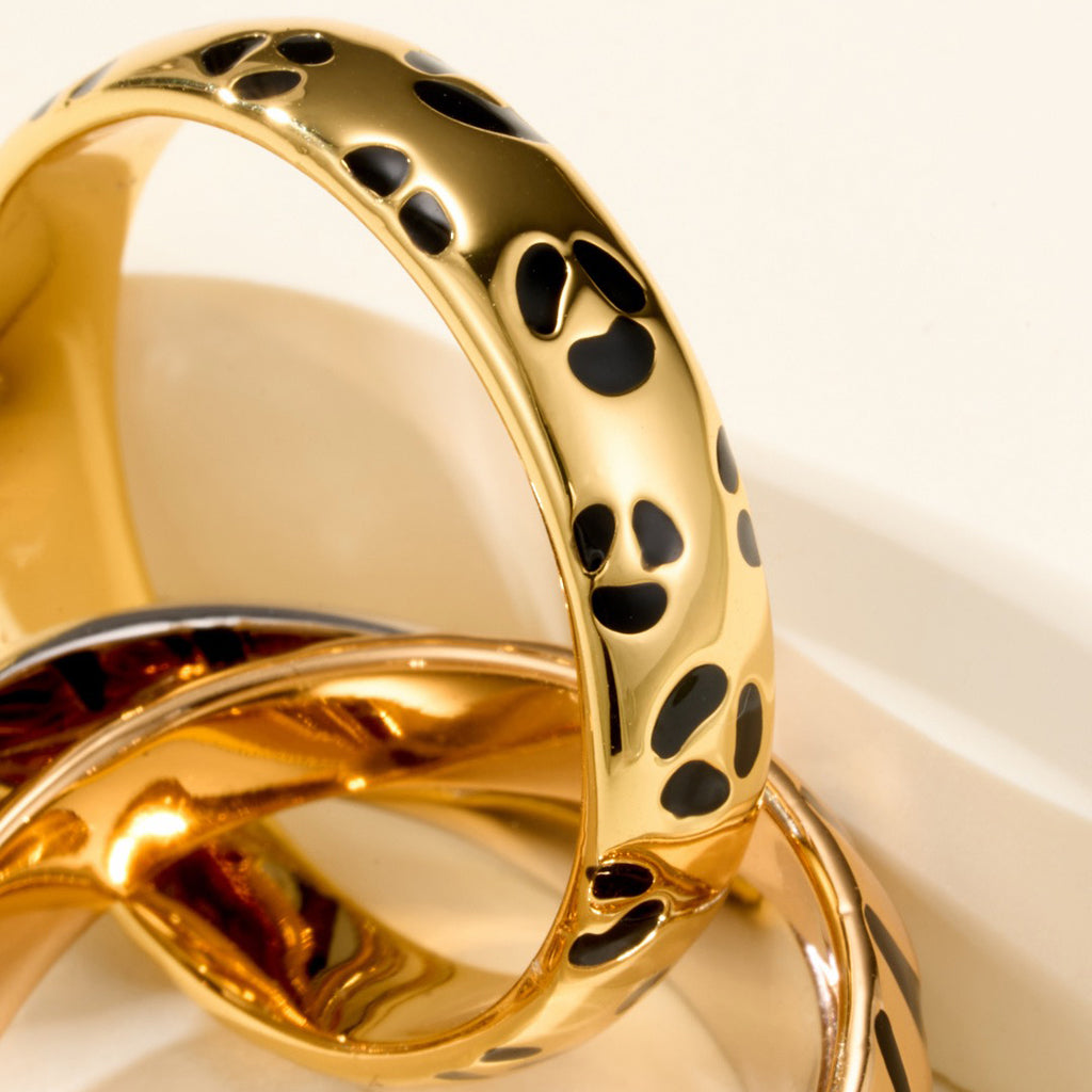 [Rose Tomorrow]TRINITY  RING LEOPARD PRINT