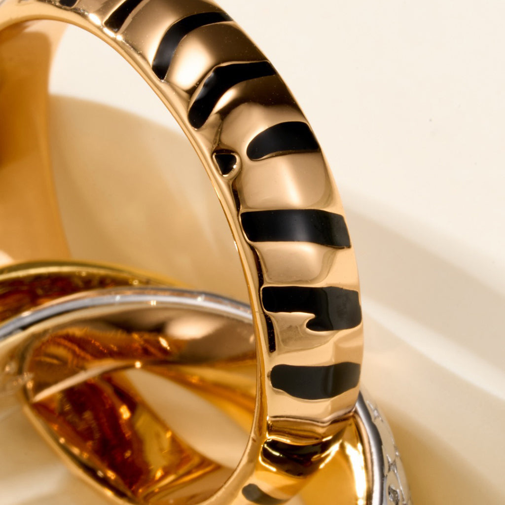 [Rose Tomorrow]TRINITY  RING LEOPARD PRINT