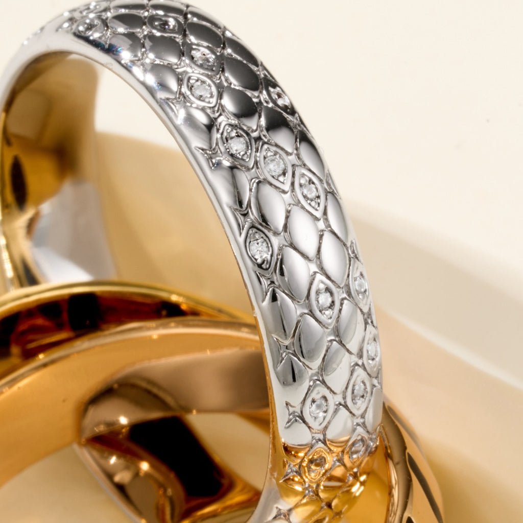[Rose Tomorrow]TRINITY  RING LEOPARD PRINT