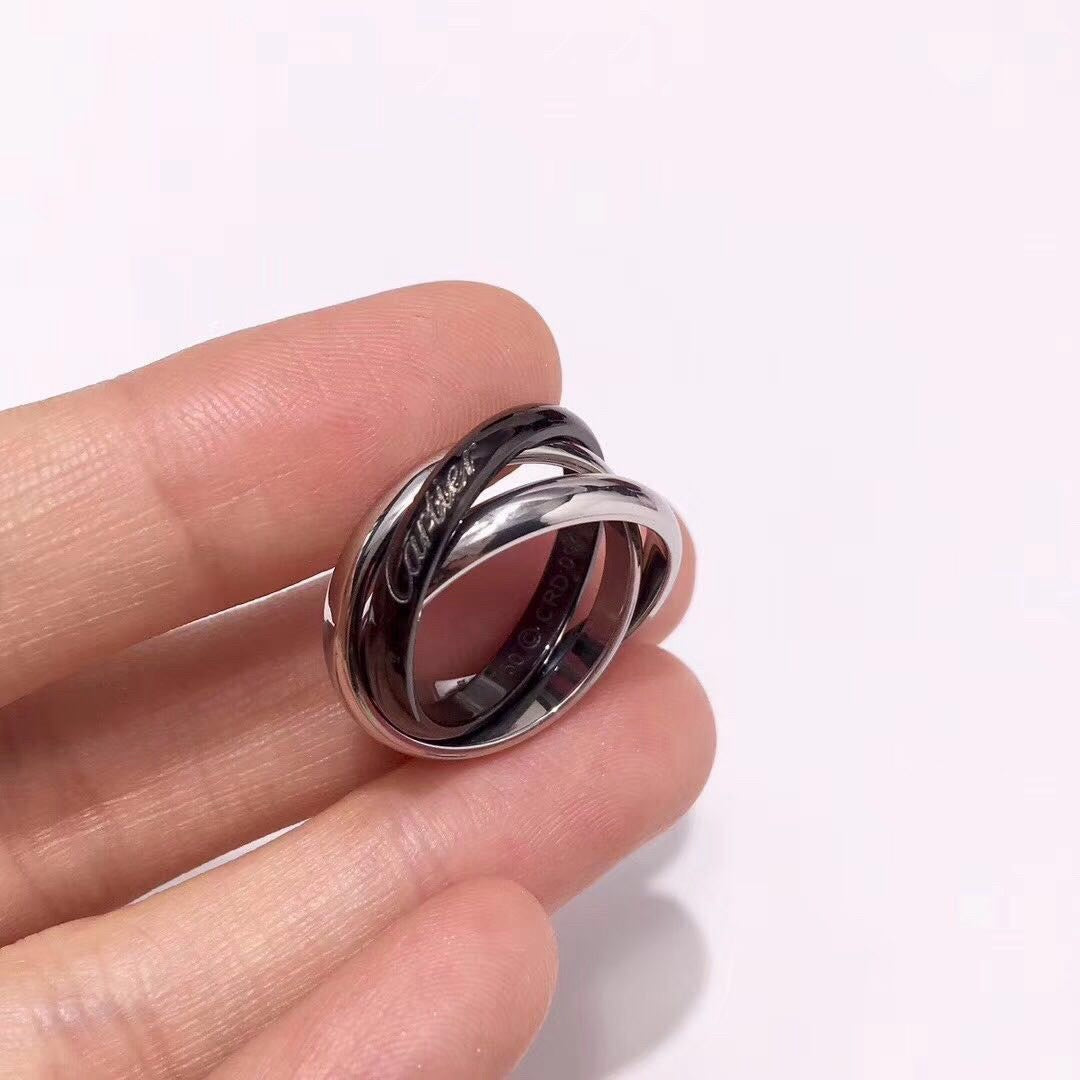 [Rose Tomorrow]TRINITY 3.2MM RING BLACK CERAMIC