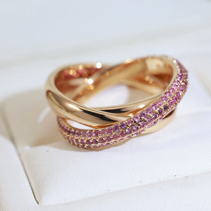 [Rose Tomorrow]TRINITY 3.2MM RING PINK DIAMOND