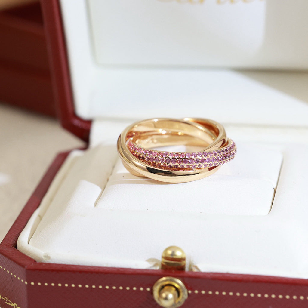 [Rose Tomorrow]TRINITY 3.2MM RING PINK DIAMOND