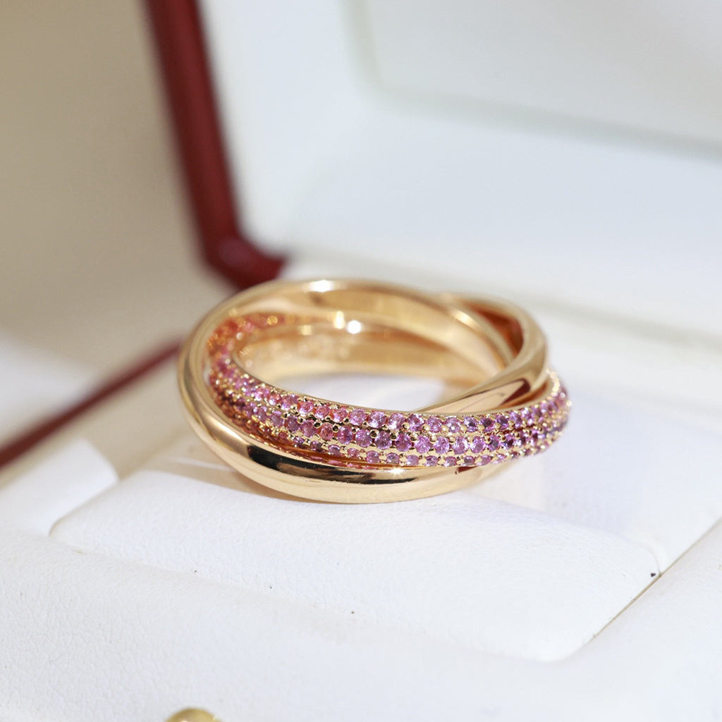 [Rose Tomorrow]TRINITY 3.2MM RING PINK DIAMOND