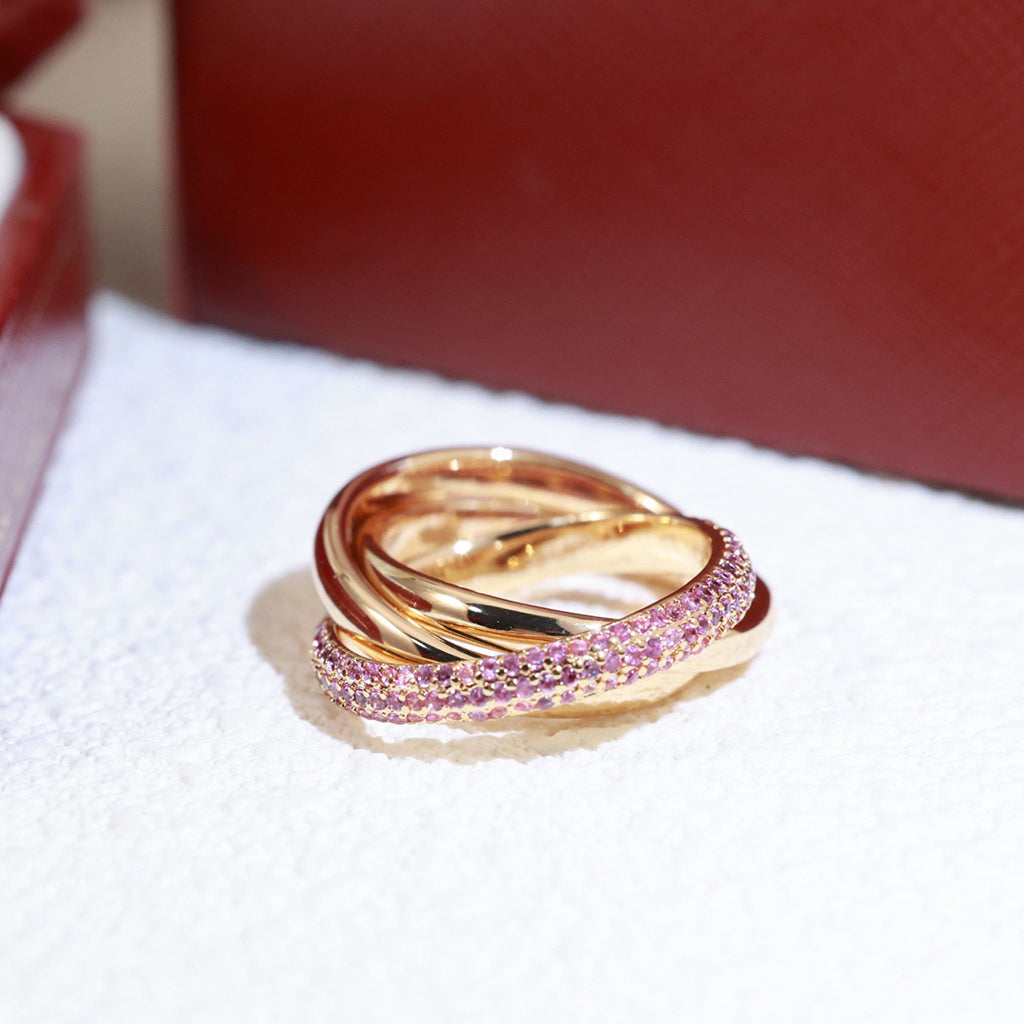 [Rose Tomorrow]TRINITY 3.2MM RING PINK DIAMOND