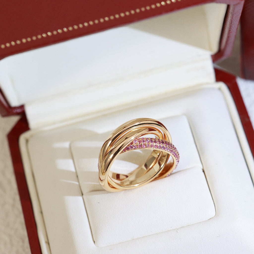 [Rose Tomorrow]TRINITY 3.2MM RING PINK DIAMOND