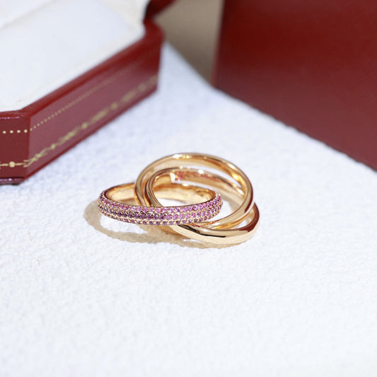 [Rose Tomorrow]TRINITY 3.2MM RING PINK DIAMOND