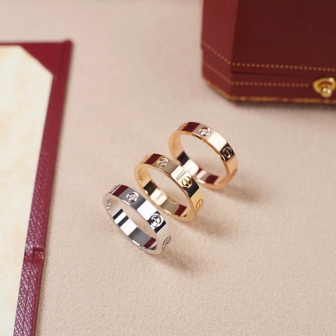 [Rose Tomorrow]LOVE 4MM 1 DIAMOND RING