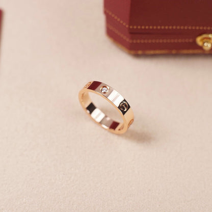 [Rose Tomorrow]LOVE 4MM 1 DIAMOND RING