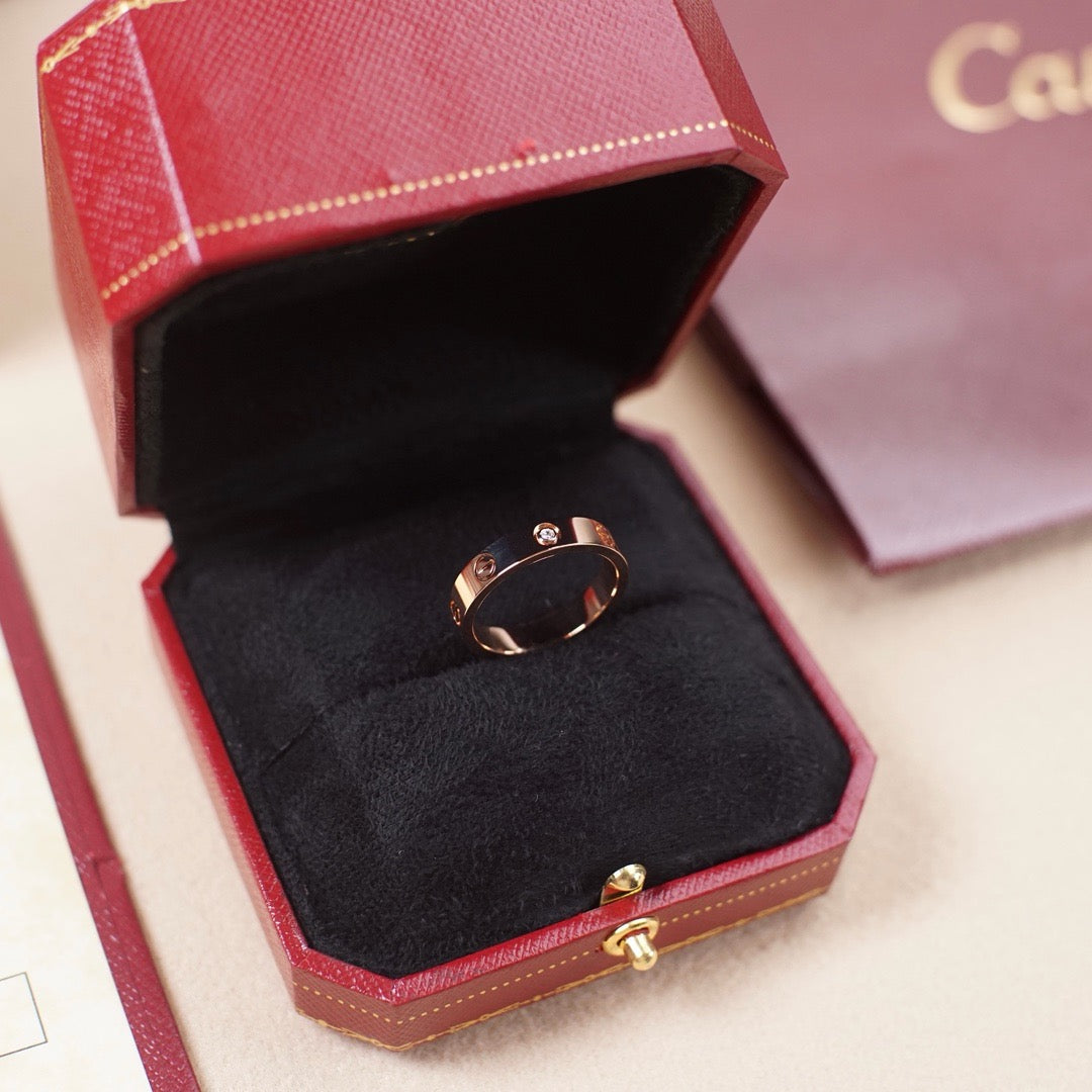 [Rose Tomorrow]LOVE 4MM 1 DIAMOND RING