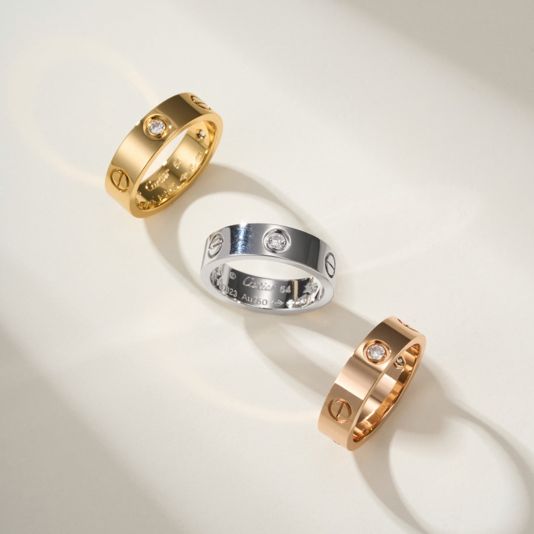 [Rose Tomorrow]LOVE 4MM 1 DIAMOND RING