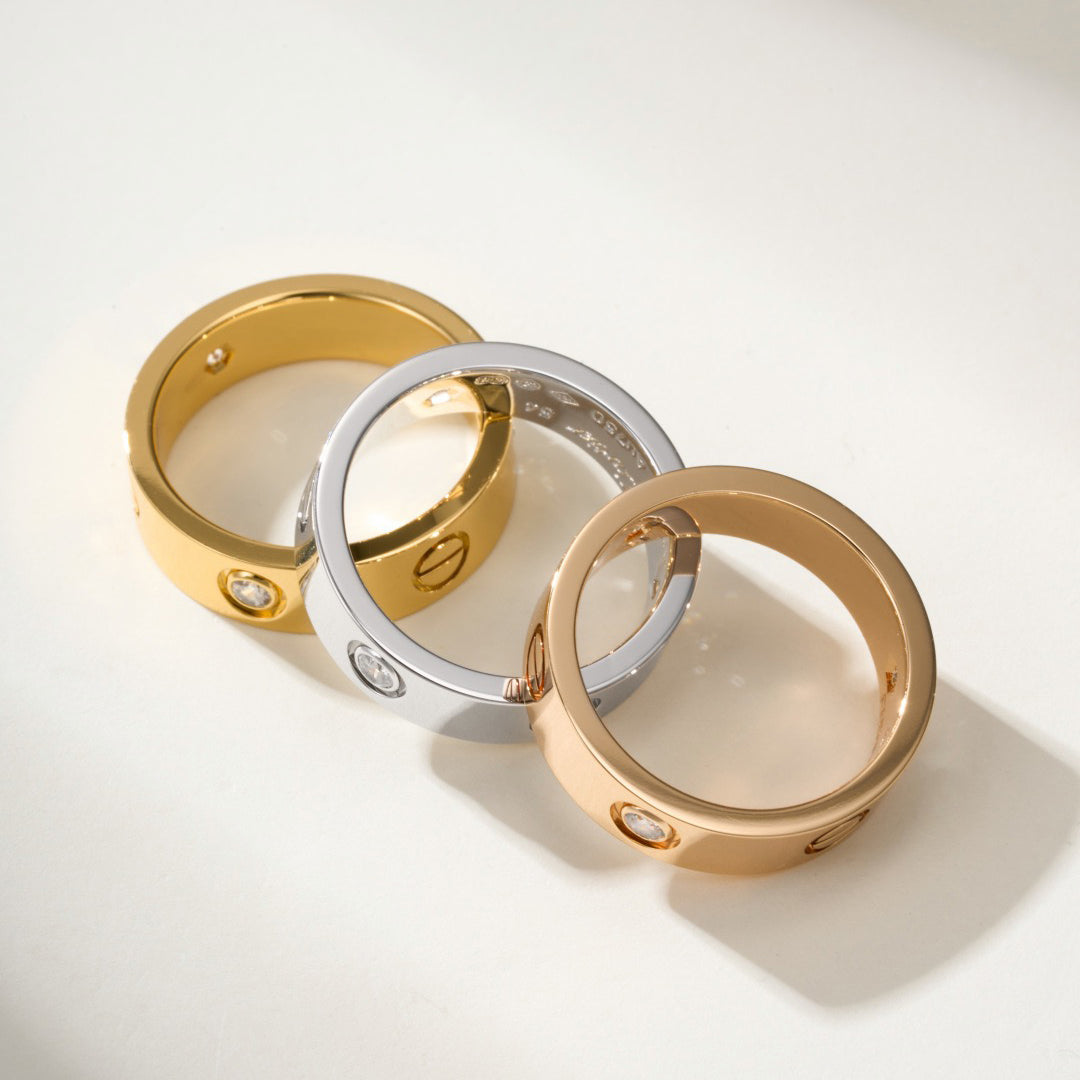 [Rose Tomorrow]LOVE 4MM 1 DIAMOND RING