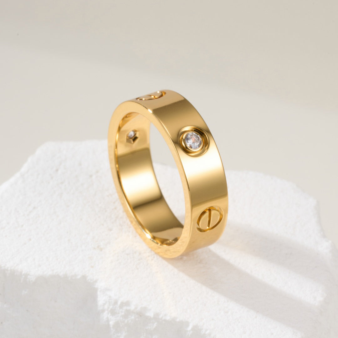 [Rose Tomorrow]LOVE 4MM 1 DIAMOND RING