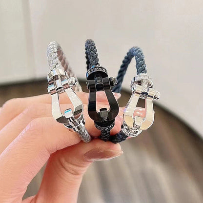 [Rose Tomorrow]FORCE LARGE HORSESHOE NO DIAMOND BRACELET SILVER