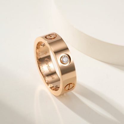[Rose Tomorrow]LOVE 4MM 1 DIAMOND RING