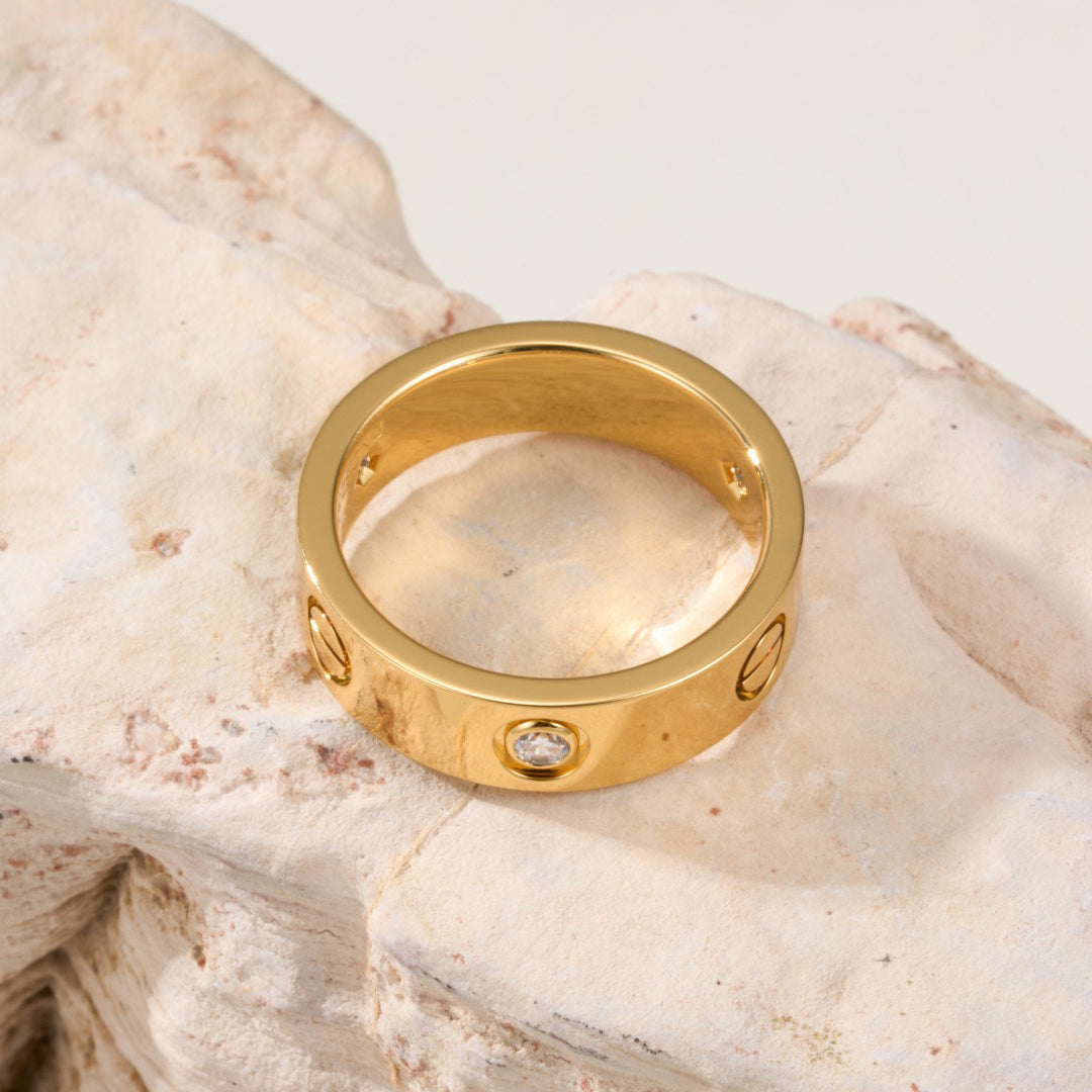 [Rose Tomorrow]LOVE 4MM 1 DIAMOND RING