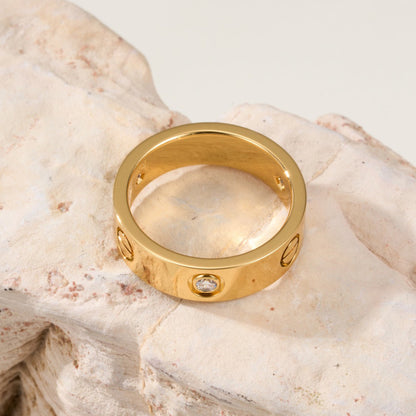 [Rose Tomorrow]LOVE 4MM 1 DIAMOND RING