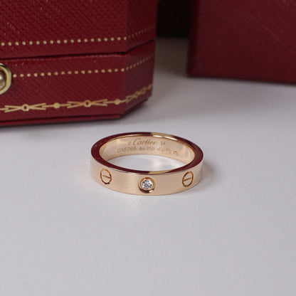 [Rose Tomorrow]LOVE 4MM 1 DIAMOND RING