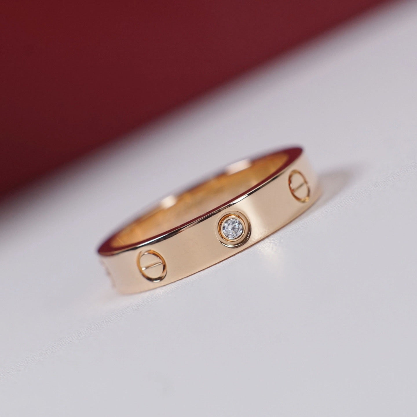 [Rose Tomorrow]LOVE 4MM 1 DIAMOND RING