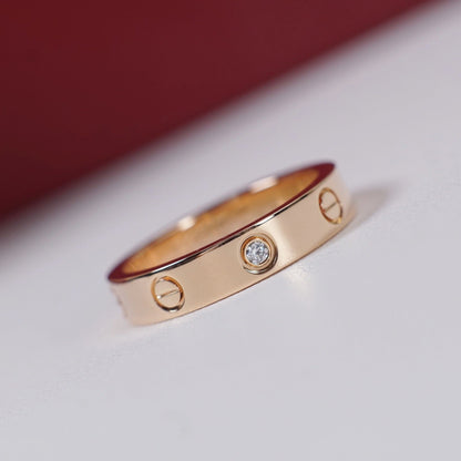 [Rose Tomorrow]LOVE 4MM 1 DIAMOND RING