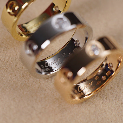 [Rose Tomorrow]LOVE 5.5MM 3 DIAMOND RING
