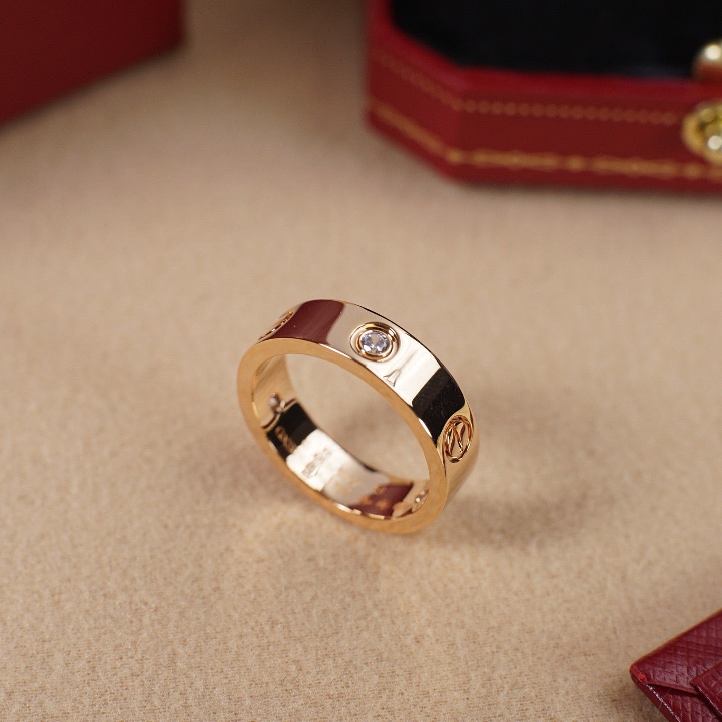 [Rose Tomorrow]LOVE 5.5MM 3 DIAMOND RING