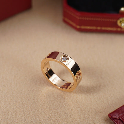 [Rose Tomorrow]LOVE 5.5MM 3 DIAMOND RING