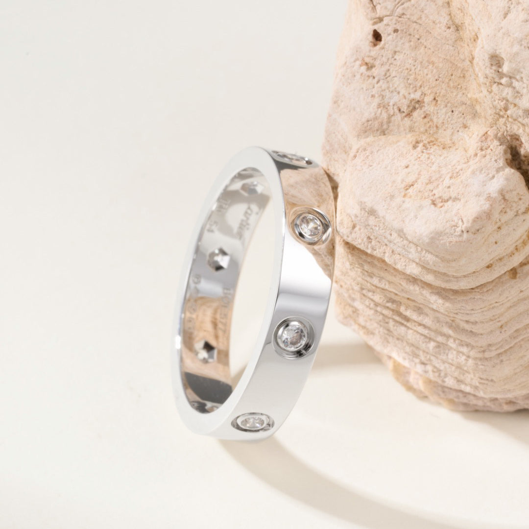 [Rose Tomorrow]LOVE 4MM 8 DIAMOND RING
