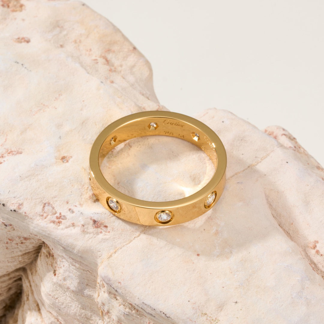 [Rose Tomorrow]LOVE 4MM 8 DIAMOND RING