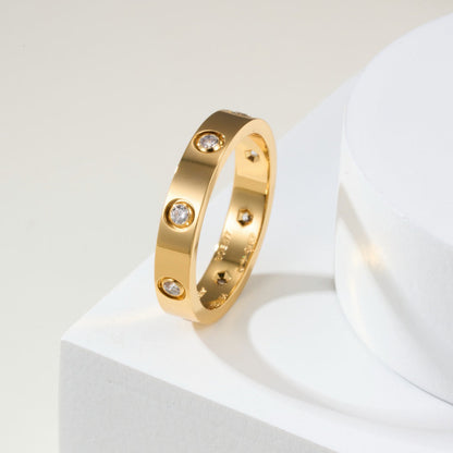 [Rose Tomorrow]LOVE 4MM 8 DIAMOND RING