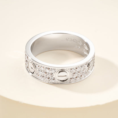 [Rose Tomorrow]LOVE RING 5.5MM DIAMONDS PAVED