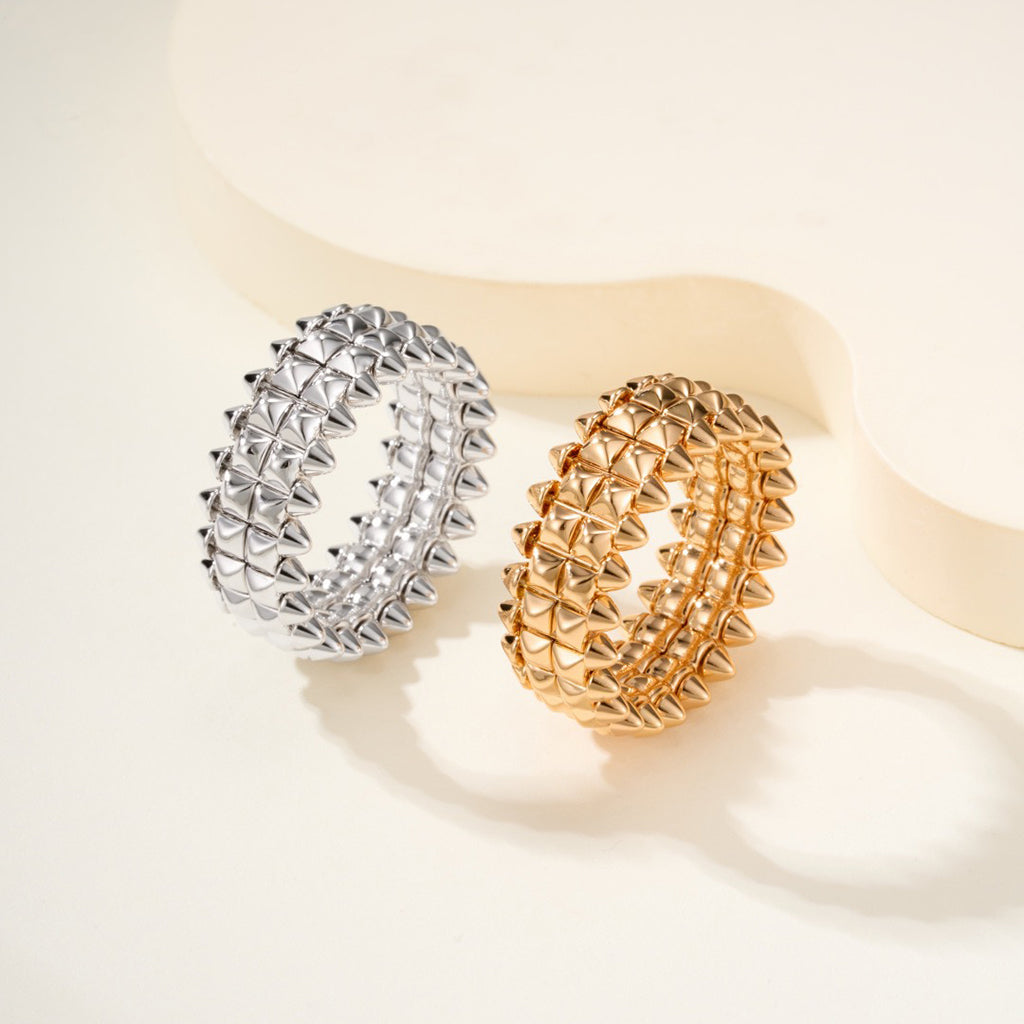 [Rose Tomorrow]CLASH 9.2MM DOUBLE ROW RING