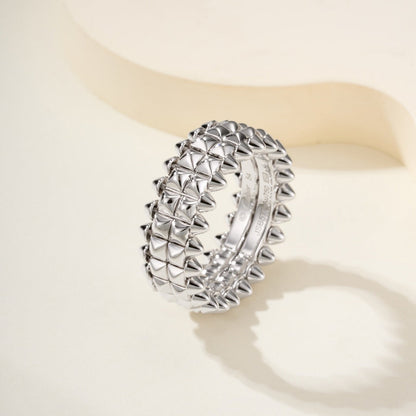 [Rose Tomorrow]CLASH 9.2MM DOUBLE ROW RING