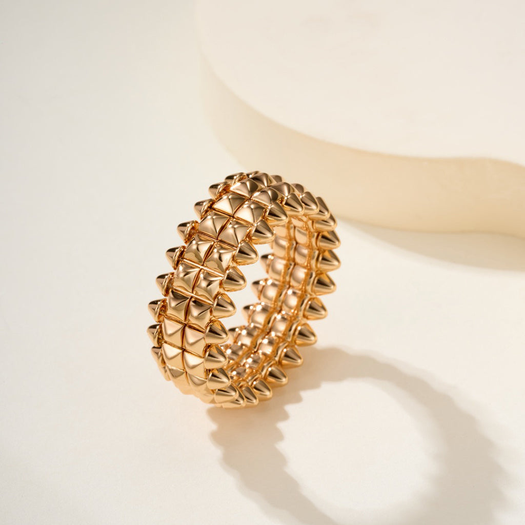 [Rose Tomorrow]CLASH 9.2MM DOUBLE ROW RING