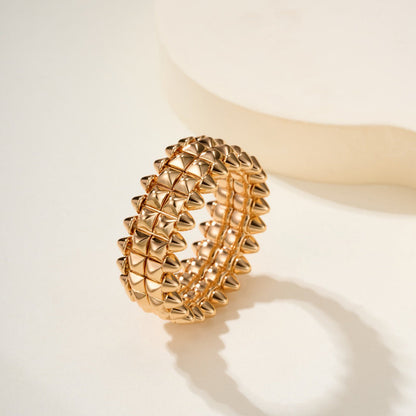 [Rose Tomorrow]CLASH 9.2MM DOUBLE ROW RING
