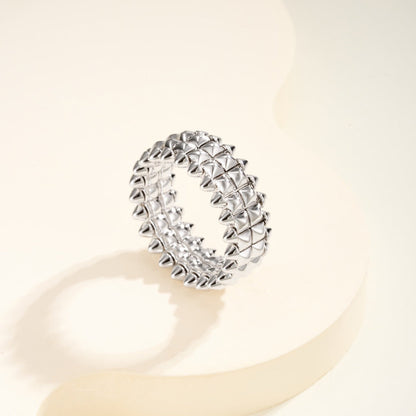 [Rose Tomorrow]CLASH 9.2MM DOUBLE ROW RING
