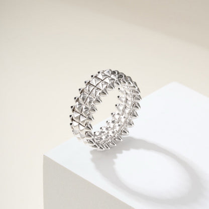 [Rose Tomorrow]CLASH 9.2MM DOUBLE ROW RING