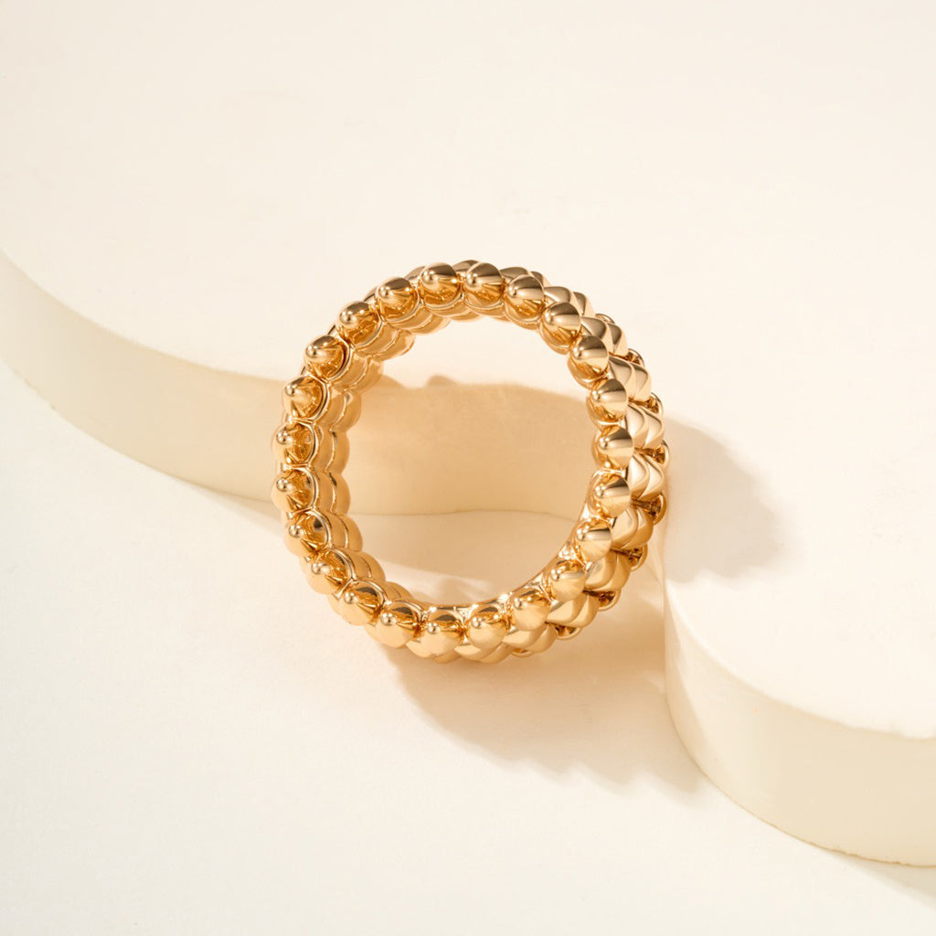 [Rose Tomorrow]CLASH 9.2MM DOUBLE ROW RING