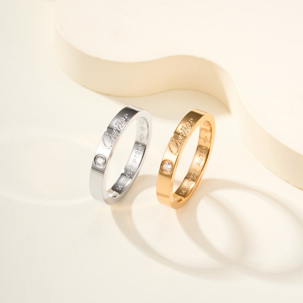[Rose Tomorrow]LOVE RING 4MM 1 DIAMOND