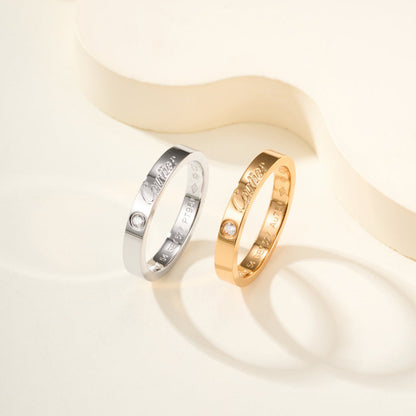 [Rose Tomorrow]LOVE RING 4MM 1 DIAMOND