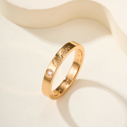 [Rose Tomorrow]LOVE RING 4MM 1 DIAMOND
