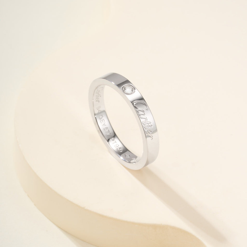 [Rose Tomorrow]LOVE RING 4MM 1 DIAMOND