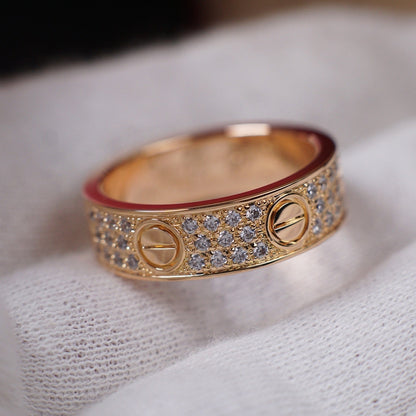 [Rose Tomorrow]LOVE RING 5.5MM DIAMONDS PAVED