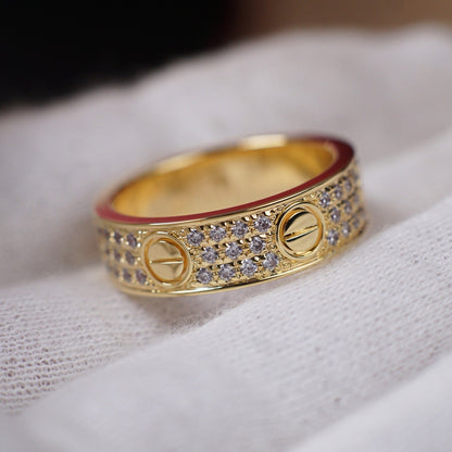 [Rose Tomorrow]LOVE RING 5.5MM DIAMONDS PAVED
