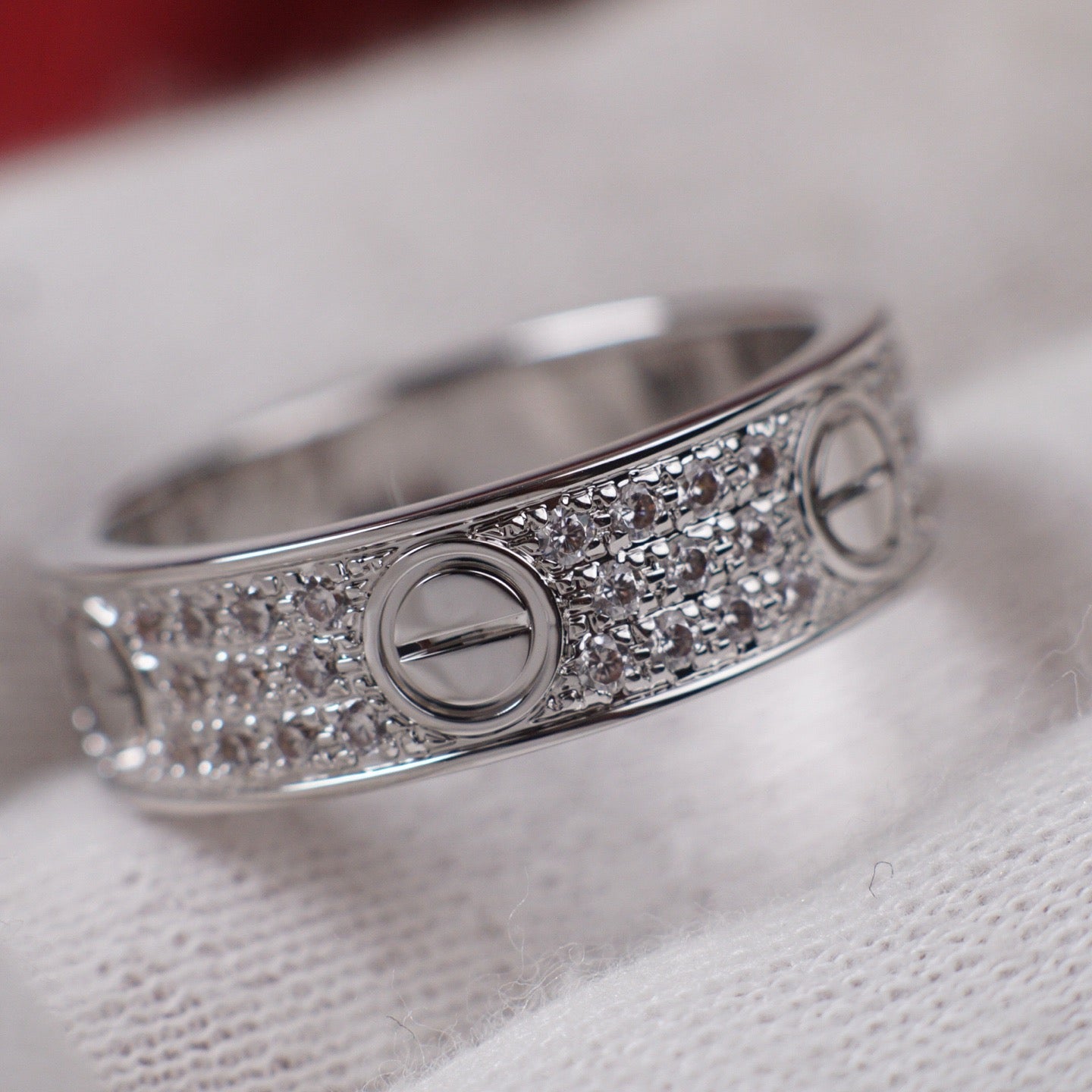 [Rose Tomorrow]LOVE RING 5.5MM DIAMONDS PAVED