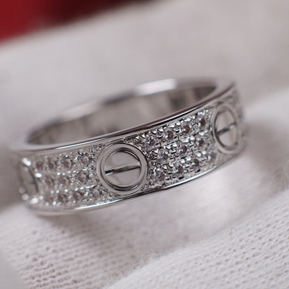 [Rose Tomorrow]LOVE RING 5.5MM DIAMONDS PAVED